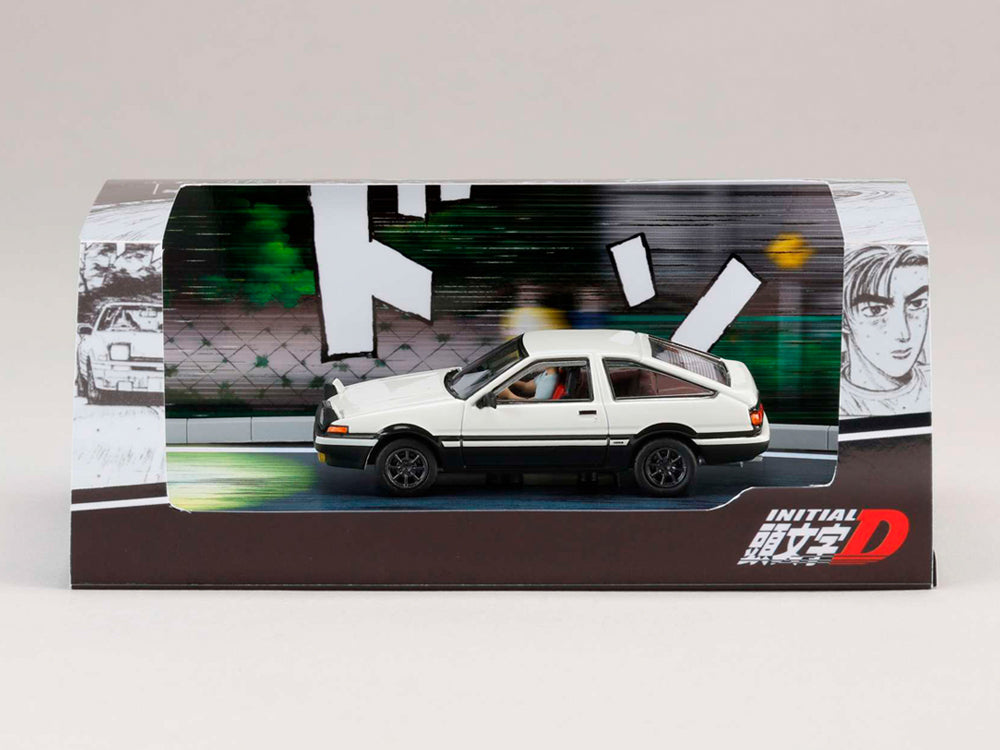 Hobby Japan 1/64 Toyota Sprinter Trueno GT Apex AE86 with Takumi Figurine vs Royosuke Takahashi - Diecast Toyz Australia