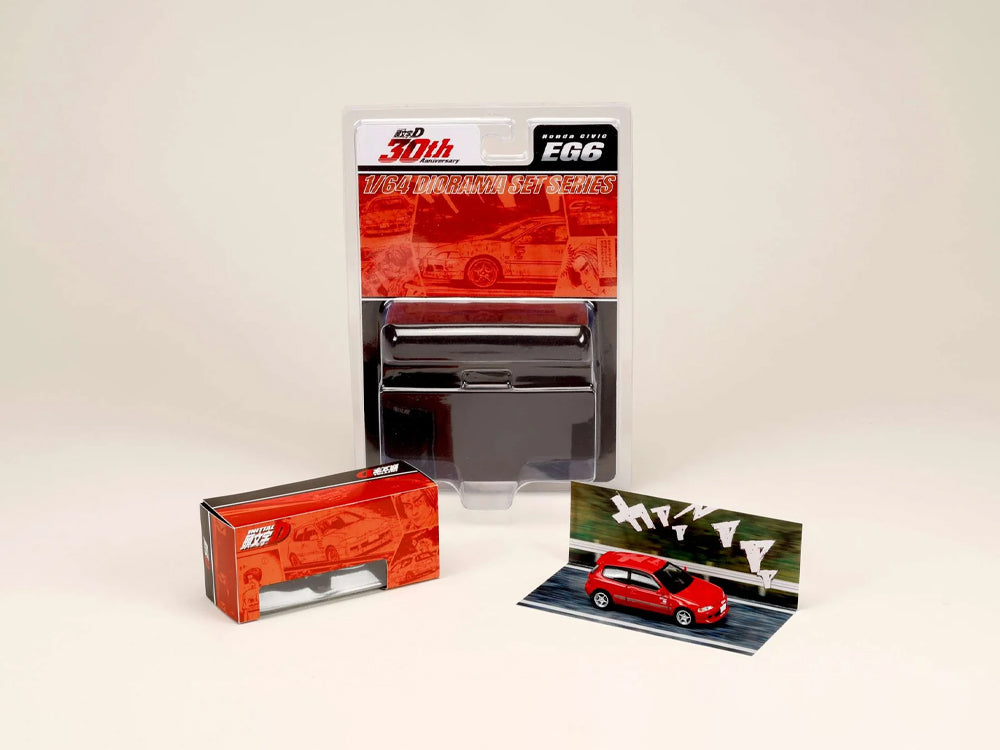 Hobby Japan x JDM64 1/64 Honda Civic EG6 Myogi Night Kids - Shingo Shoji vs Takumi Fujiwara