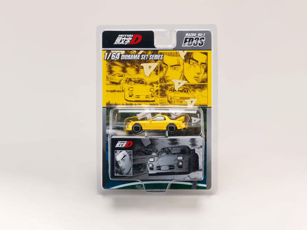 Hobby Japan x JDM64 1/64 Mazda RX7 FD3S Project D Keisuke Takahashi vs Wataru Akiyama