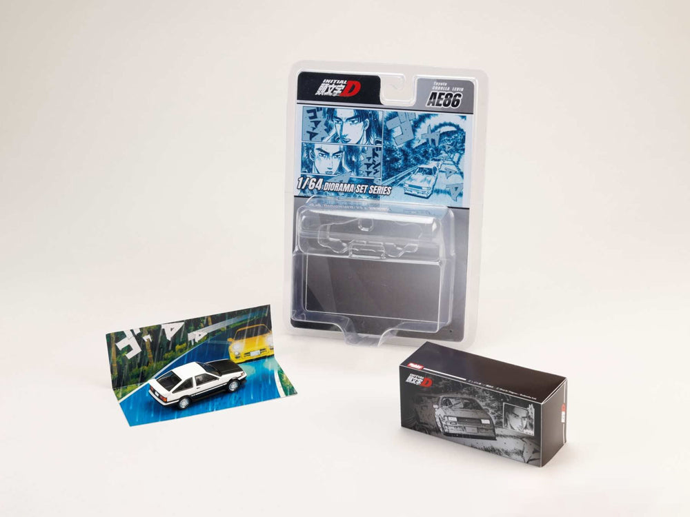 Hobby Japan x JDM64 1/64 Toyota Corolla Levin AE86 Wataru Akiyama vs Keisuke Takahashi Initial D
