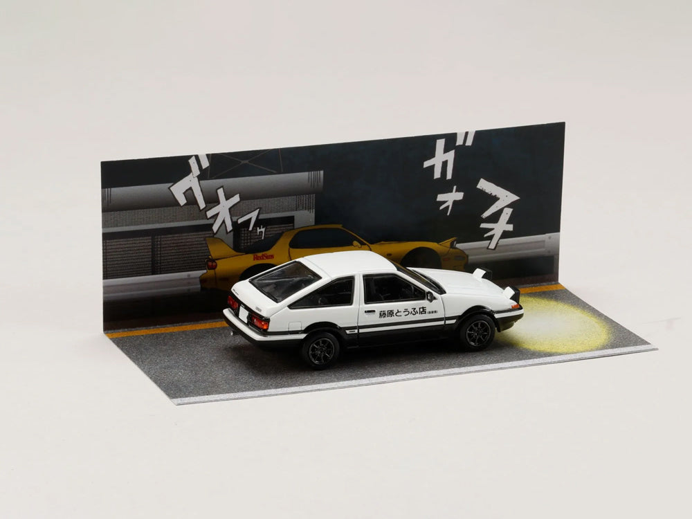 Hobby Japan x JDM64 1/64 Toyota Sprinter AE86 vs Keisuke Takahashi Initial D