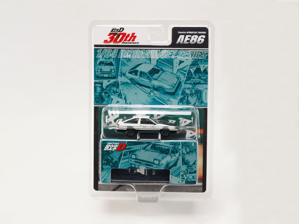 Hobby Japan x JDM64 1/64 Toyota Sprinter AE86 vs Tomoyuki Tachi Initial D