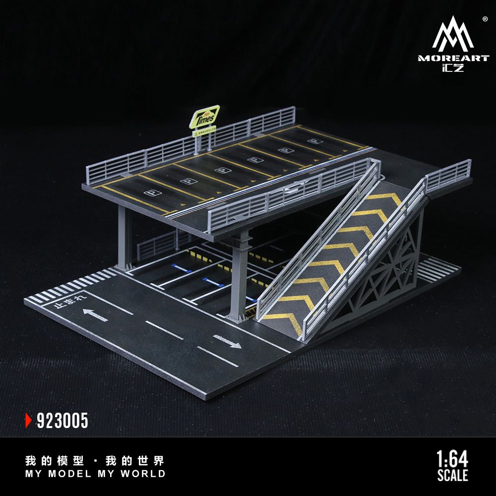 Moreart 1/64 Japanese Steel Frame Garage Parking Lot