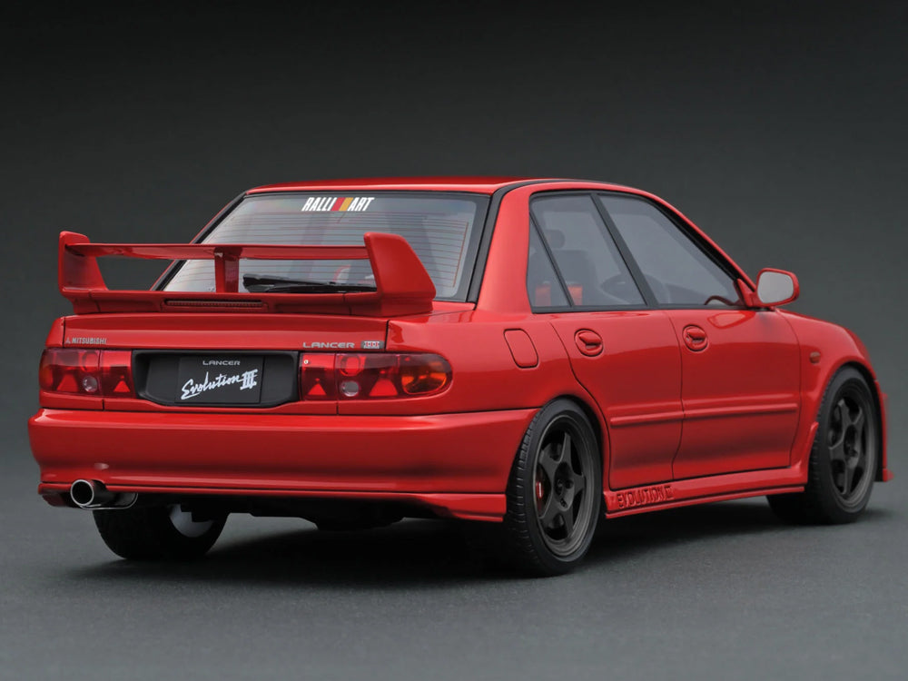 Ignition Model 1/18 Mitsubishi Lancer Evolution III GSR CE9A Red - Diecast Toyz Australia