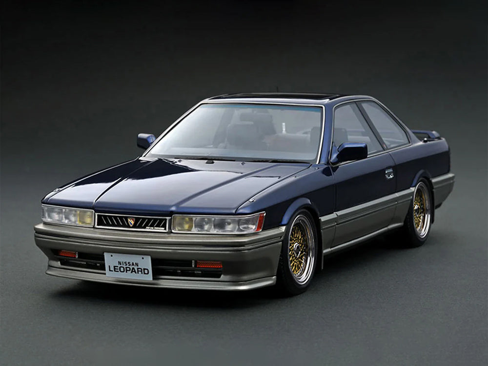 Ignition Model 1/18 Nissan Leopard 3.0 Ultima F31 Blue/Silver - Diecast Toyz Australia