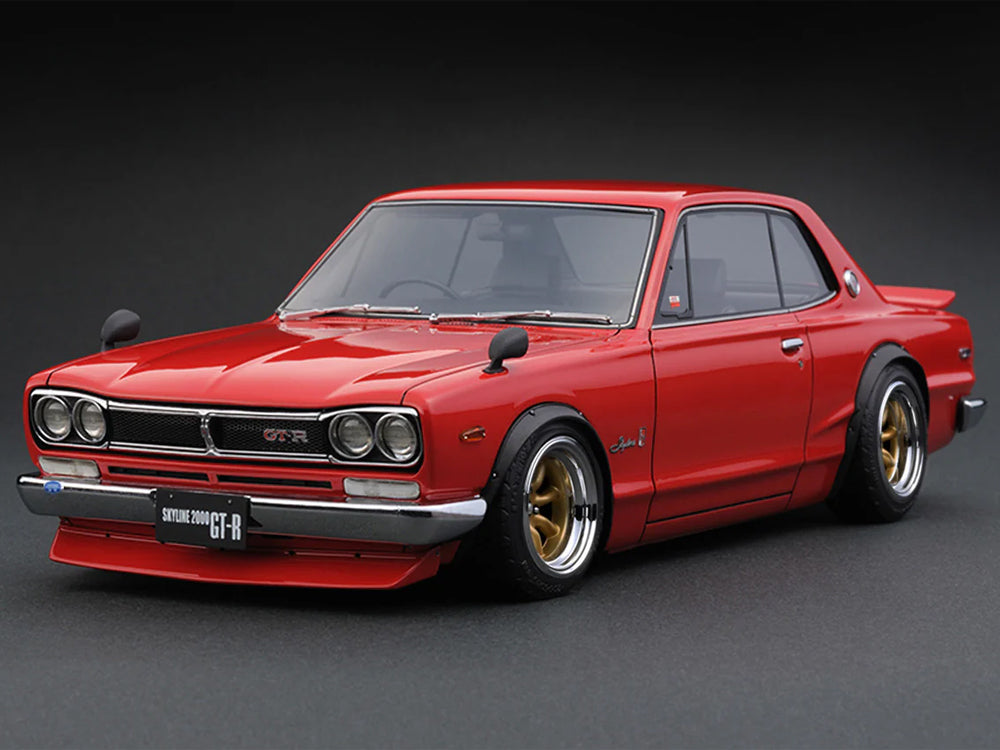 Ignition Model 1/18 Nissan Skyline 2000 GT-R KPGC10 Red - Diecast Toyz Australia