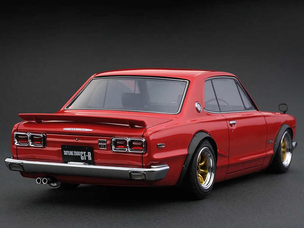 Ignition Model 1/18 Nissan Skyline 2000 GT-R KPGC10 Red - Diecast Toyz Australia