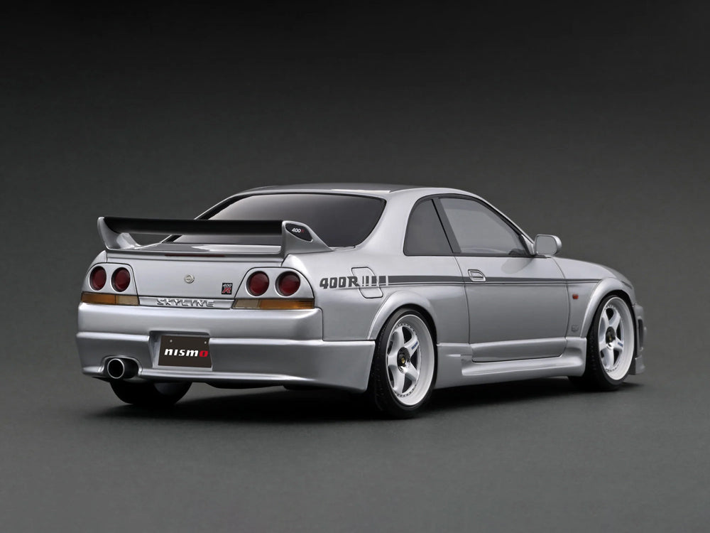 Ignition Model 1/18 Nissan Skyline GTR R33 400R Silver - Diecast Toyz Australia