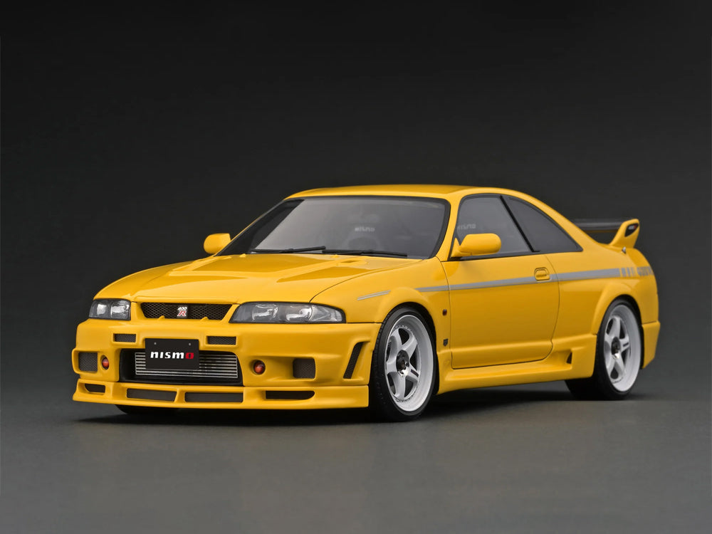 Ignition Model 1/18 Nissan Skyline GTR R33 400R Yellow - Diecast Toyz Australia