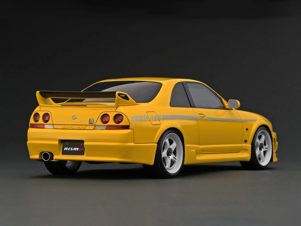 Ignition Model 1/18 Nissan Skyline GTR R33 400R Yellow - Diecast Toyz Australia
