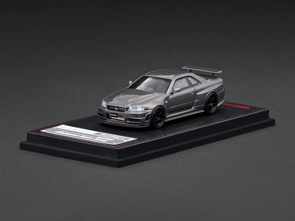 Ignition Model 1/64 Nissan Skyline GTR R34 Omori Factory CRS Grey