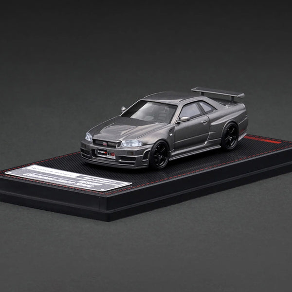 Ignition Model 1/64 Nissan Skyline GTR R34 Omori Factory CRS Grey