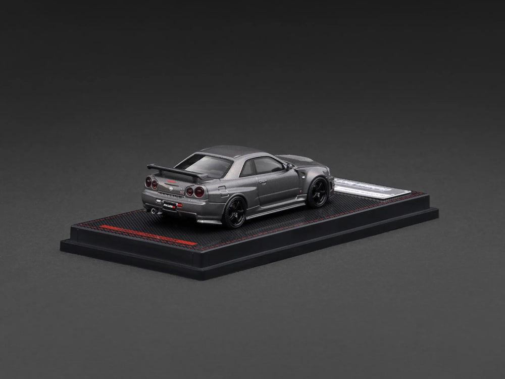 Ignition Model 1/64 Nissan Skyline GTR R34 Omori Factory CRS Grey