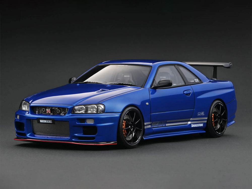 Ignition Model 1/18 Nissan Skyline GTR R34 Top Secret Metallic Blue