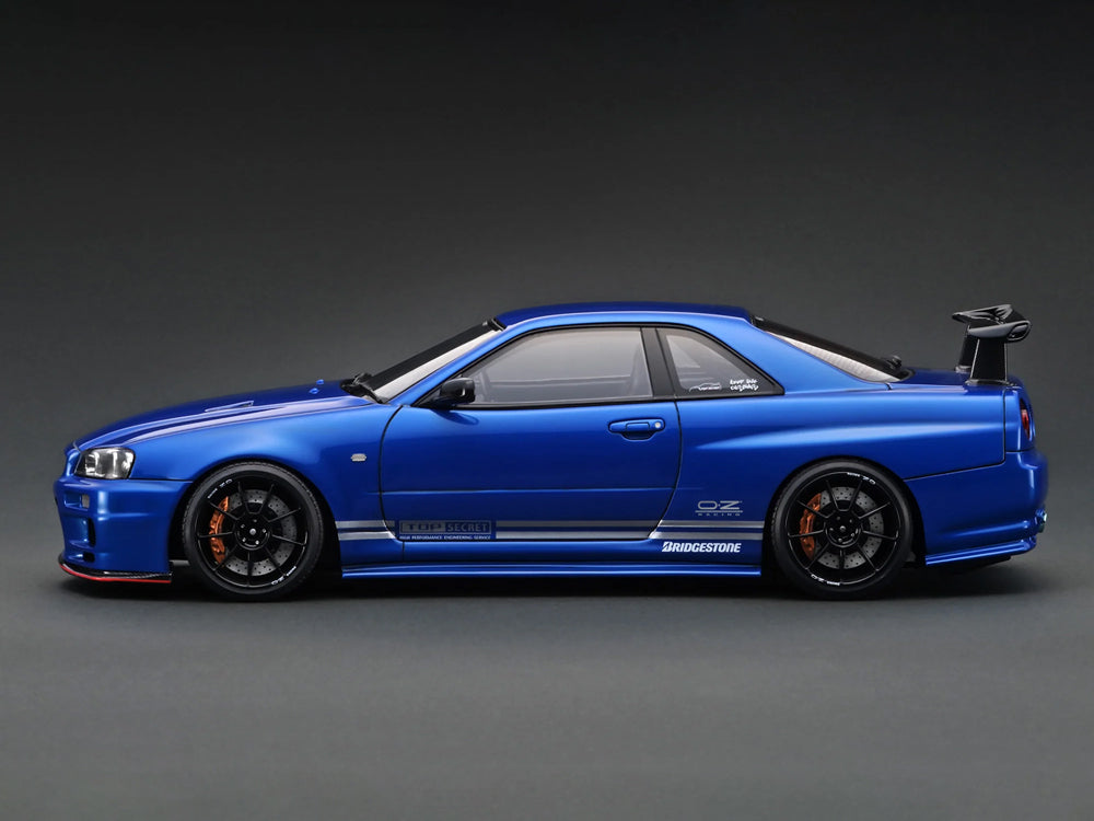 Ignition Model 1/18 Nissan Skyline GTR R34 Top Secret Metallic Blue