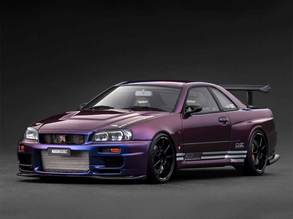 Ignition Model 1/18 Nissan Skyline GTR R34 Top Secret Metallic Purple