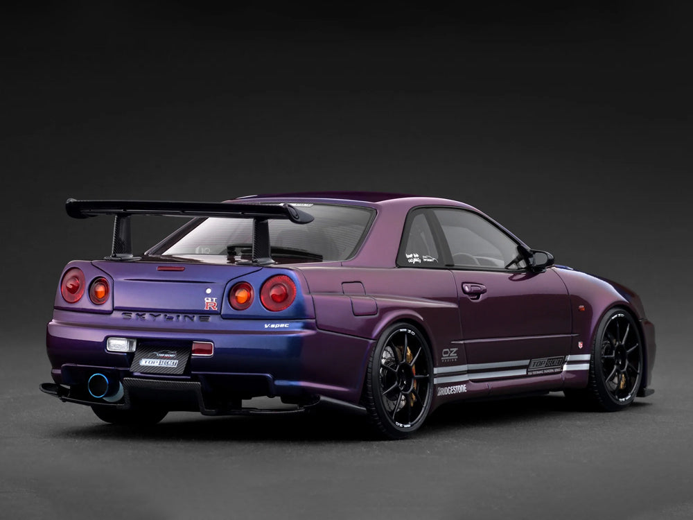 Ignition Model 1/18 Nissan Skyline GTR R34 Top Secret Metallic Purple