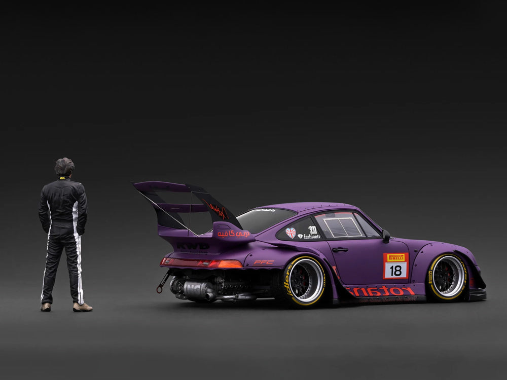 Ignition Model 1/18 RWB 993 Matte Purple with Mr Nakai Figurine