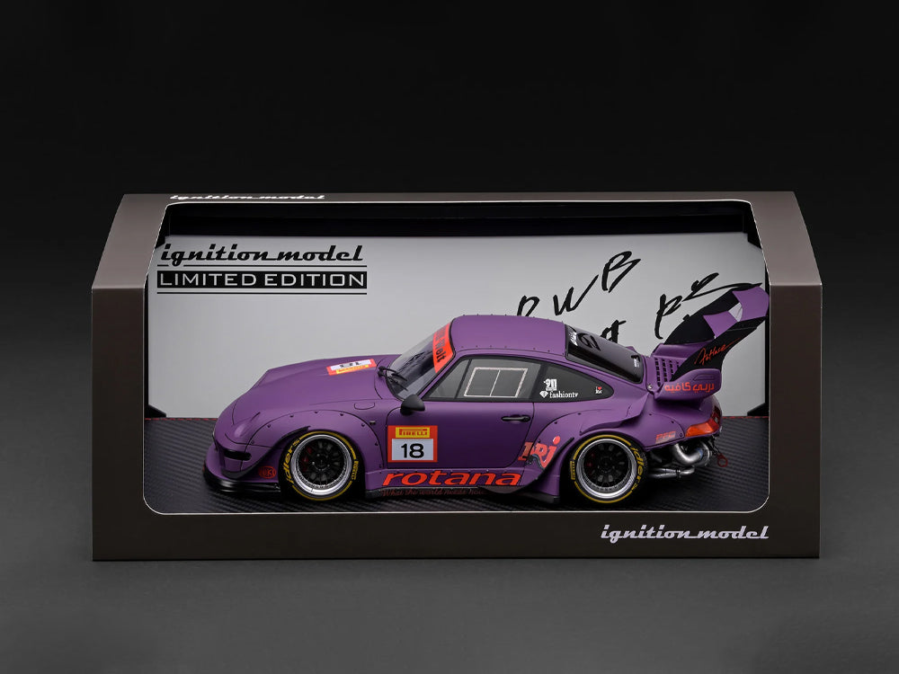 Ignition Model 1/18 RWB 993 Matte Purple with Mr Nakai Figurine