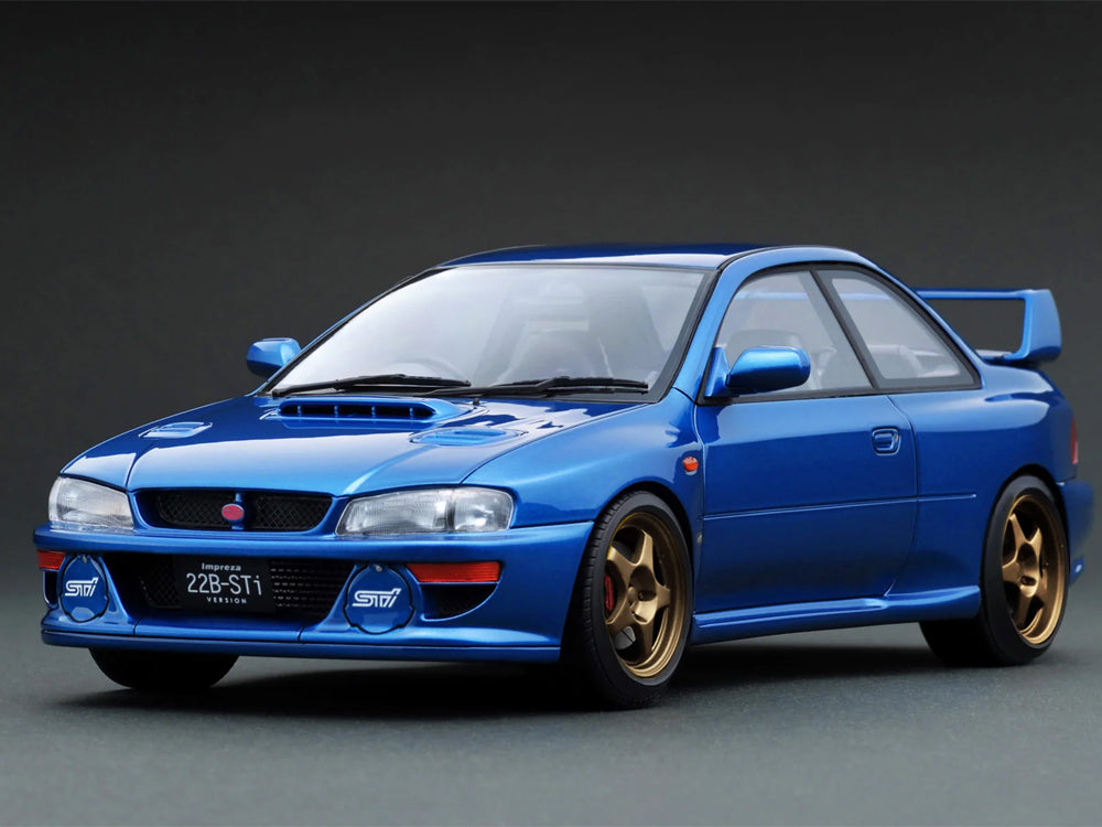 Ignition Model 1/18 Subaru Impreza 22B STI Version Blue - Diecast Toyz Australia