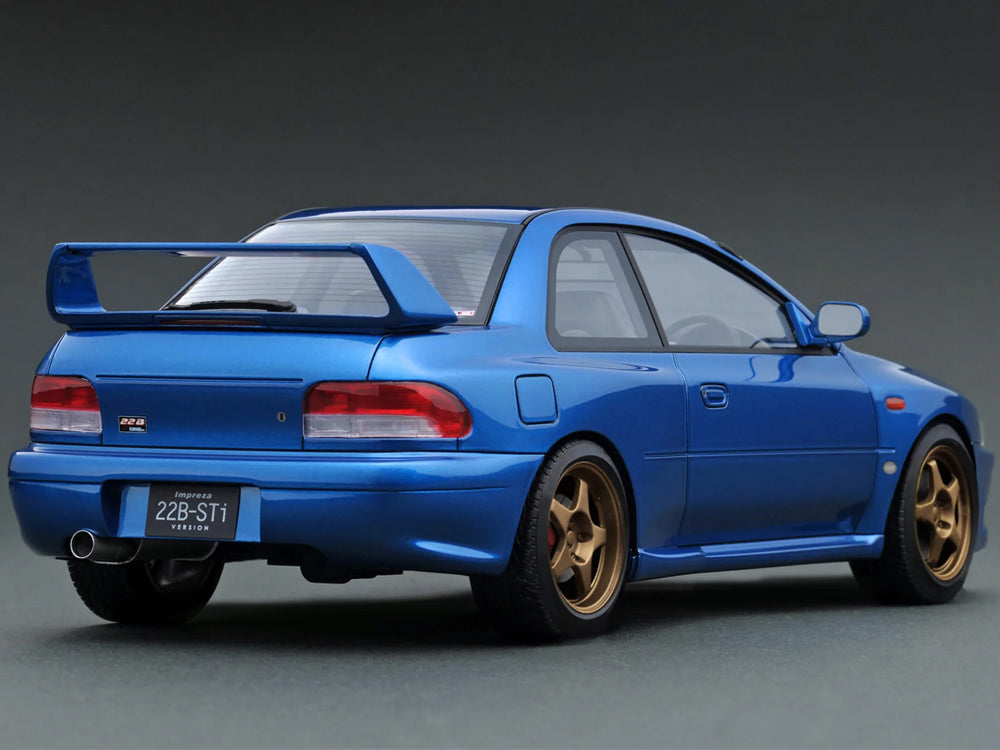 Ignition Model 1/18 Subaru Impreza 22B STI Version Blue - Diecast Toyz Australia