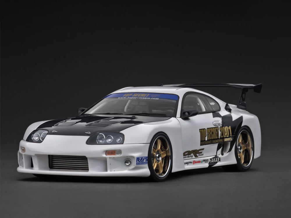Ignition Model 1/18 Toyota Supra JZA80 Top Secret GT300 White