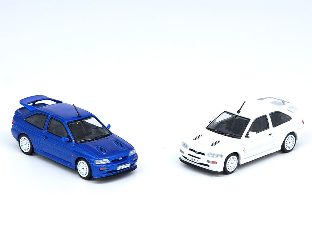 Inno64 Ford Escort RS Cosworth Metallic Blue RHD with OZ Rally Racing Wheels - Diecast Toyz Australia