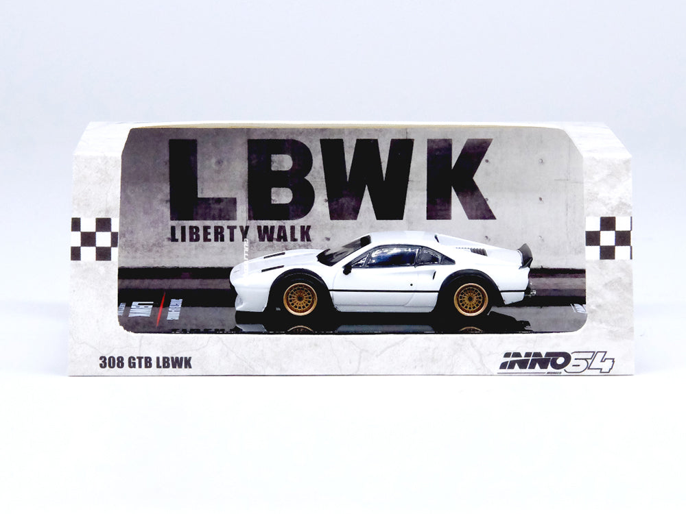 Inno64 LBWK Ferrari 308 GTB White - Diecast Toyz Australia