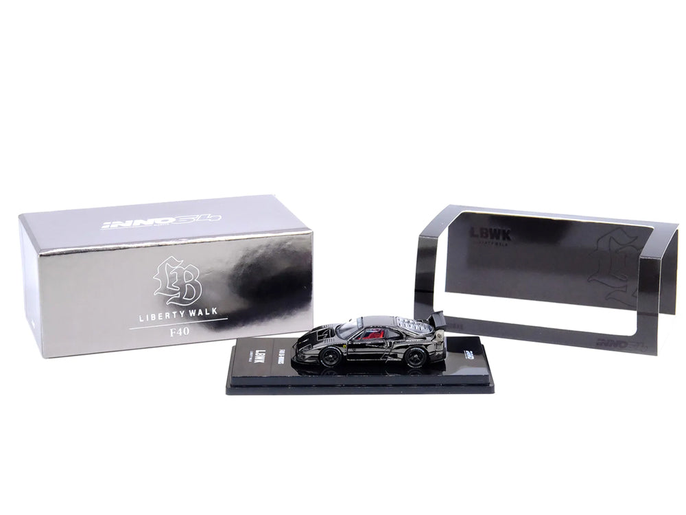 Inno64 LBWK Ferrari F40 Chrome Black
