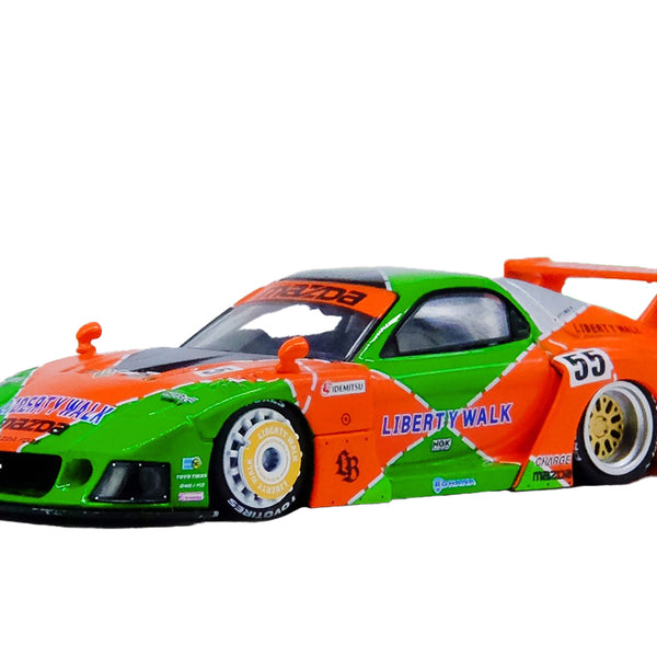 Inno64 Mazda RX7 FD3S LB-Super Silhoutte Orange/Green