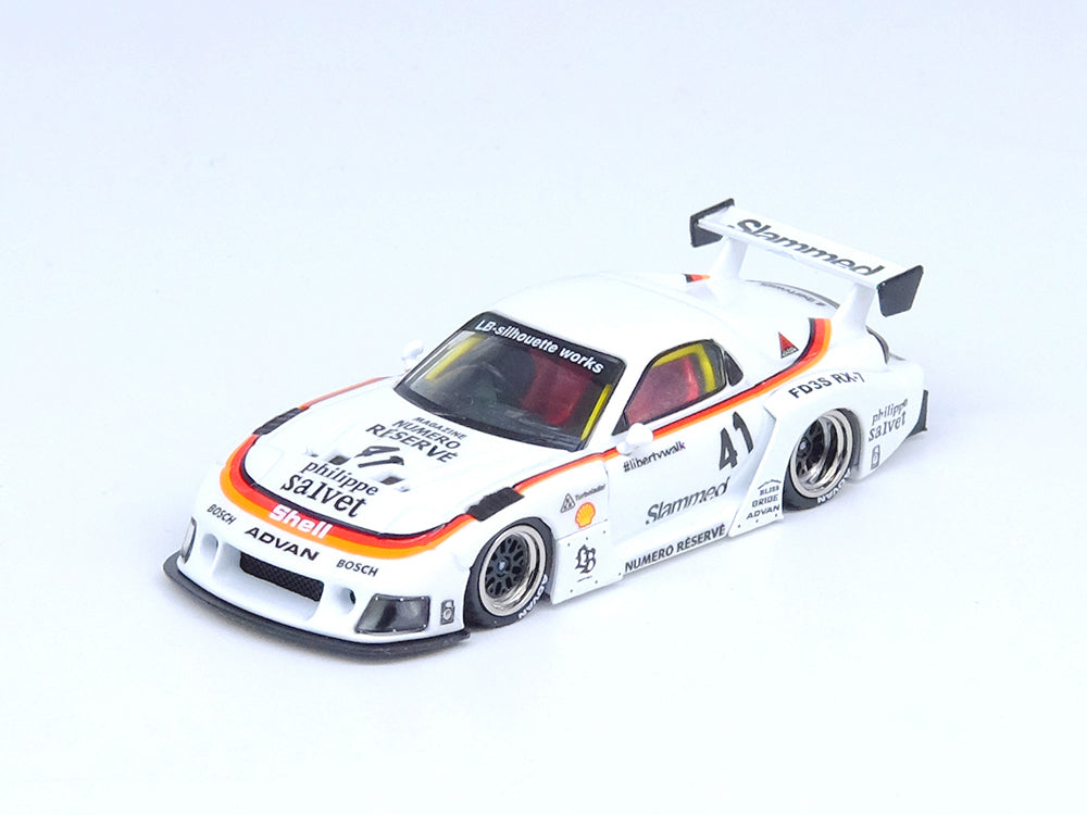 Inno64 Mazda RX7 FD3S LB-Super Silhoutte White - Diecast Toyz Australia