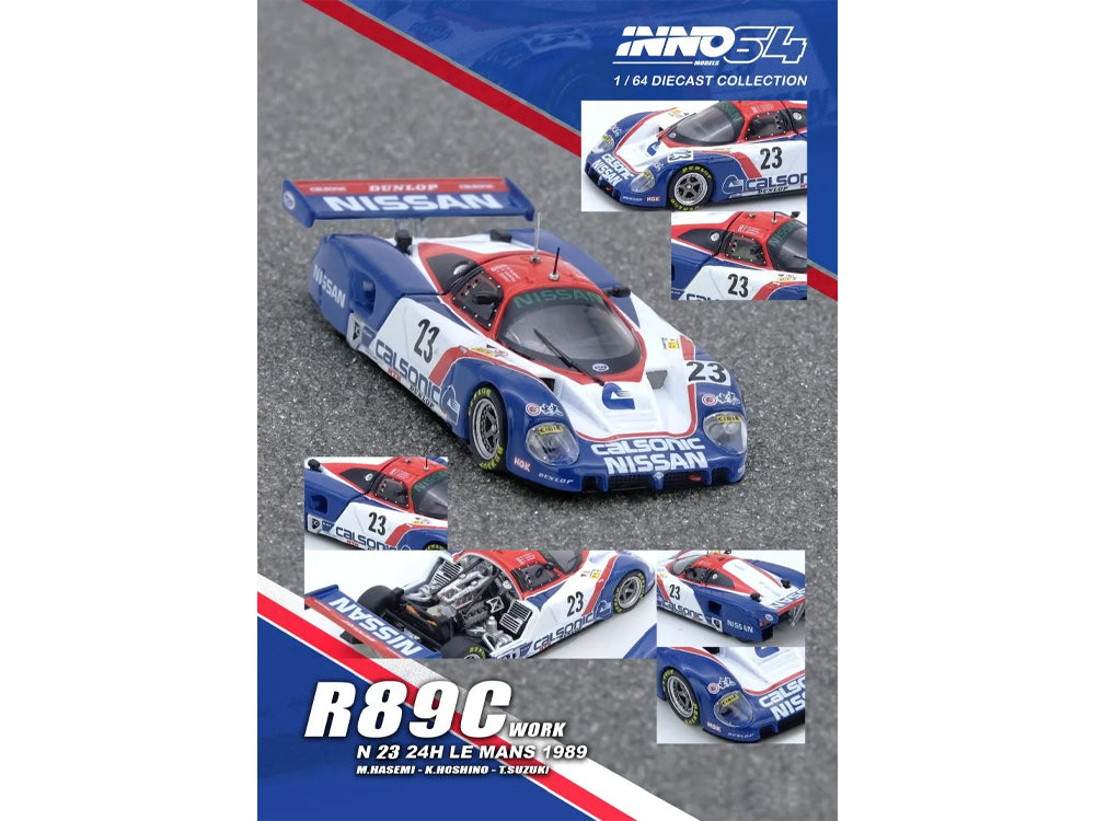 Inno64 Nissan R89C Le Mans 1989 No23 Masahiro Hasemi / Kazuyoshi Hoshino / Toshio Suzuki - Diecast Toyz Australia