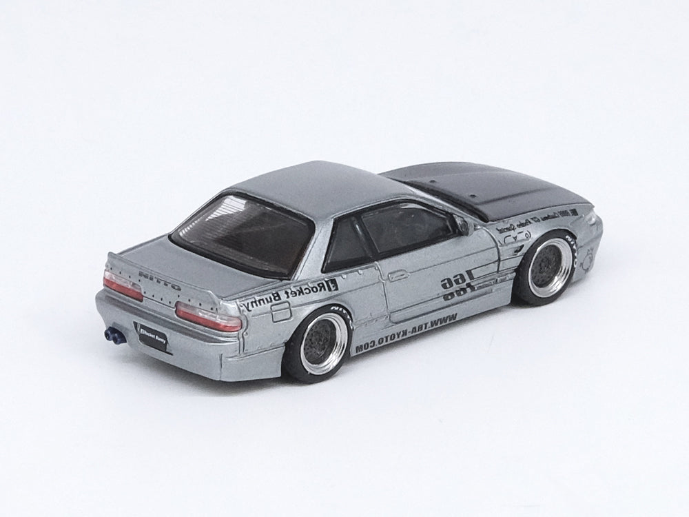 Inno64 Nissan Silvia S13 Pandem Rocket Bunny V1 Silver - Diecast Toyz Australia