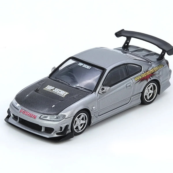 Inno64 Nissan Silvia S15 Top Secret Chrome Silver TASKL25 Event Editio