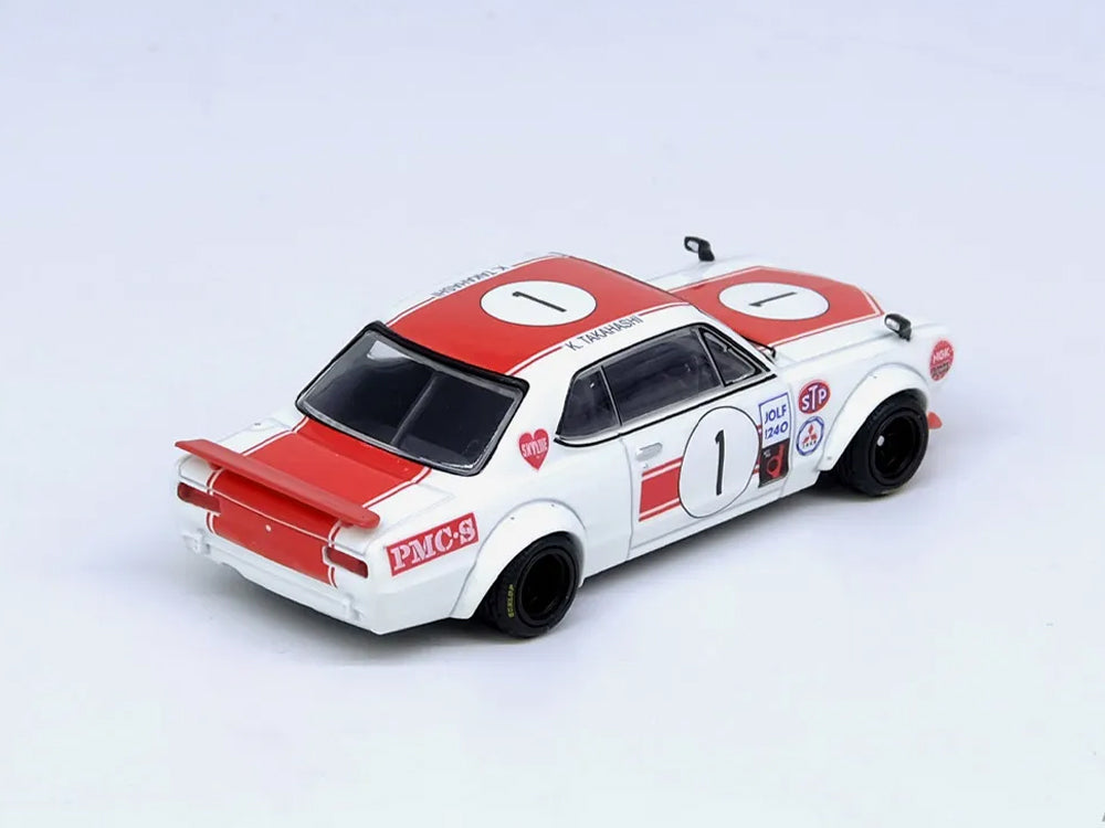 Inno64 Nissan Skyline 2000 GT-R KPGC10 #1 Takahashi Kunimitsu Fuji Masters 250km 1971 Red White