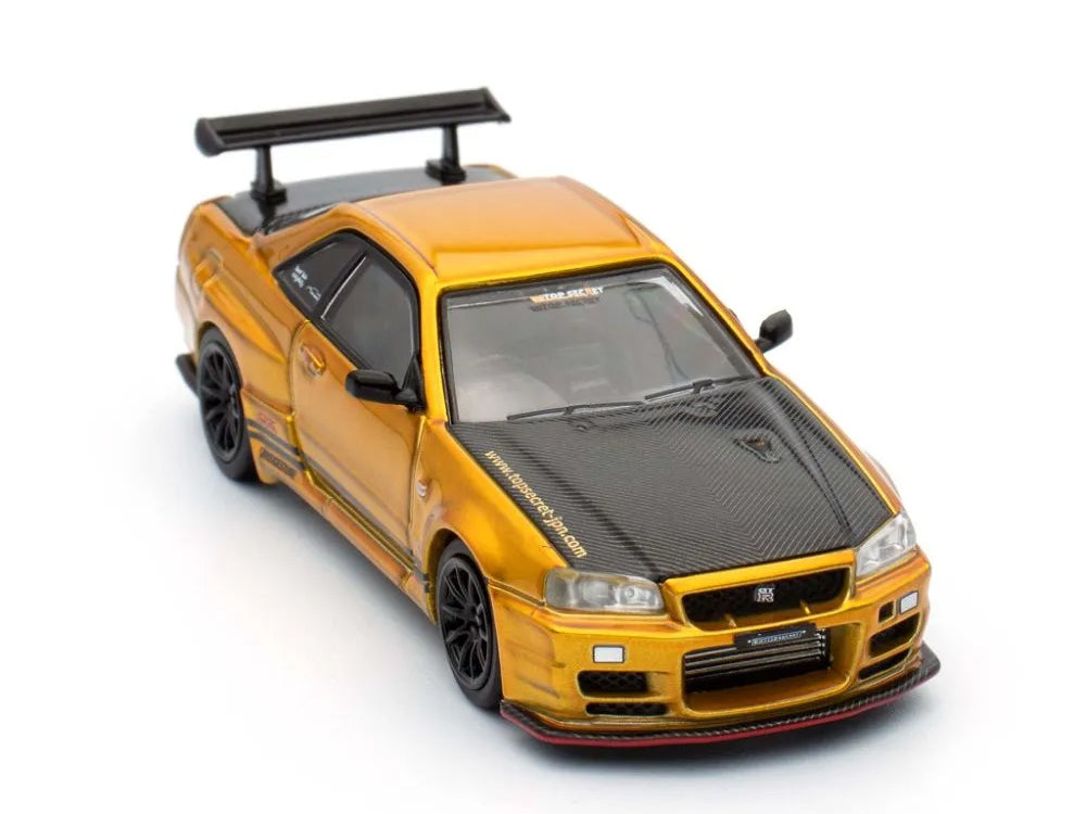 Inno64 Nissan Skyline GT-R R34 Top Secret Tokyo Autosalon - Malaysia Diecast Expo 2024 Limited Release - Diecast Toyz Australia
