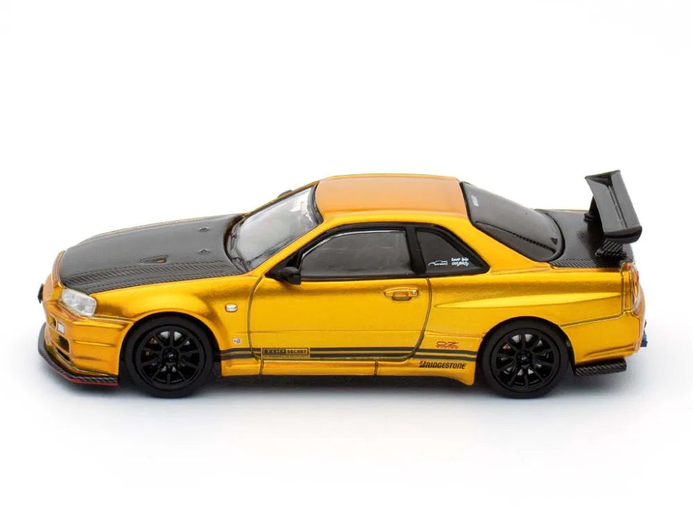 Inno64 Nissan Skyline GT-R R34 Top Secret Tokyo Autosalon - Malaysia Diecast Expo 2024 Limited Release - Diecast Toyz Australia