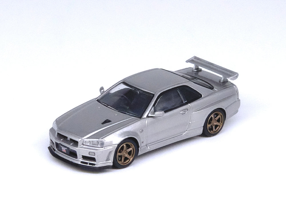 Inno64 Nissan Skyline GT-R R34 V Spec II Silver - Diecast Toyz Australia