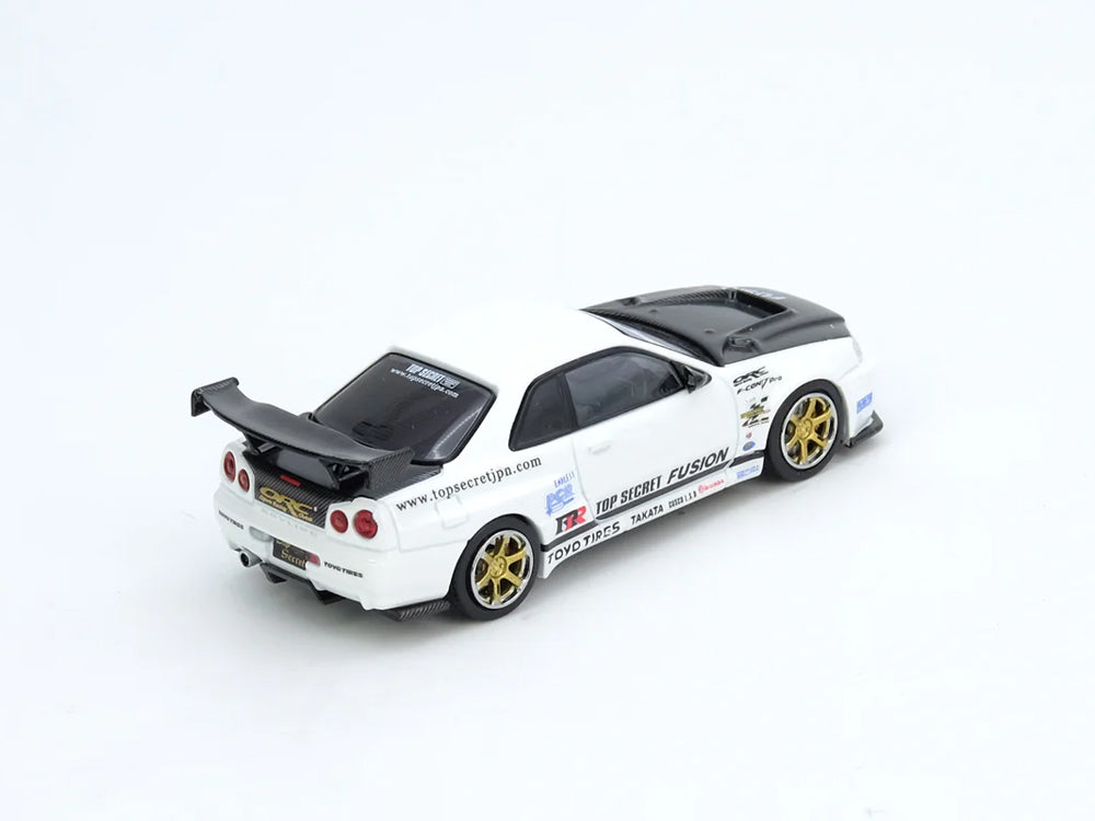 Inno64 Nissan Skyline GT-R R34 Top Secret White