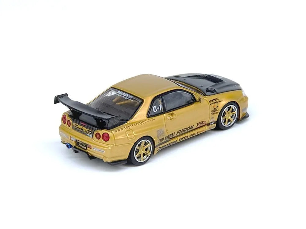 Inno64 Nissan Skyline GT-R R34 Top Secret Gold