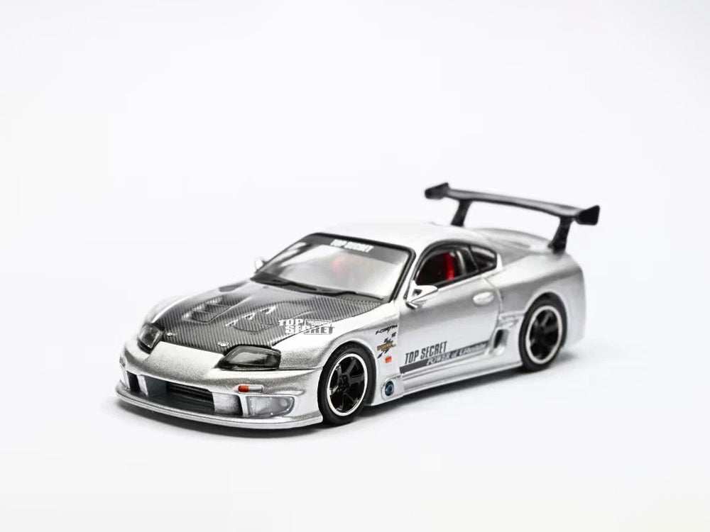 Inno64 Toyota Supra JZA80 GT300 Top Secret Silver GT Show 2025 Event Edition