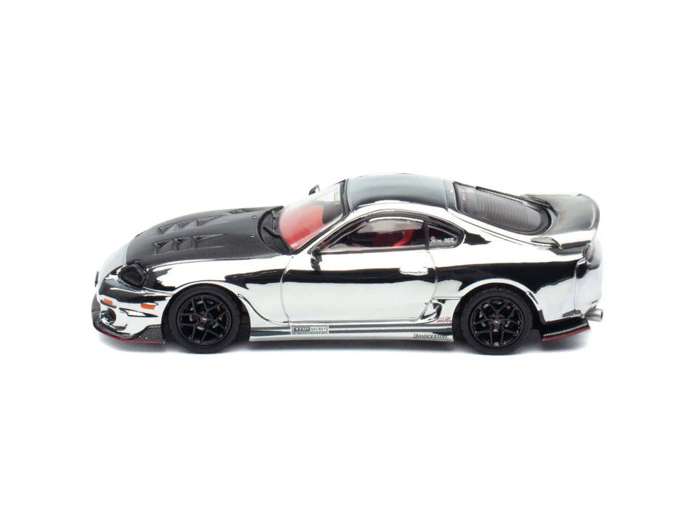 Inno64 Toyota Supra JZA80 Top Secret Silver Chrome TAS2026