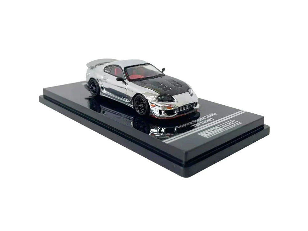 Inno64 Toyota Supra JZA80 Top Secret Silver Chrome TAS2026