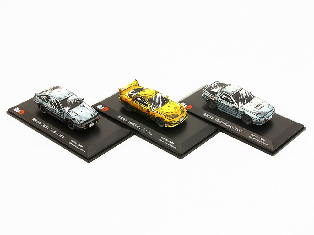 Kyosho 1/64 Initial D Comic Edition 3 Car Set - Diecast Toyz Australia