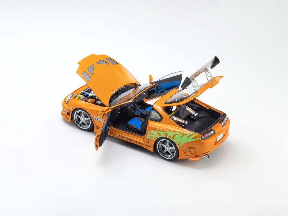 Kyosho 1/18 Toyota Supra JZA80 Turbo Fast n Furious Orange - Diecast Toyz Australia