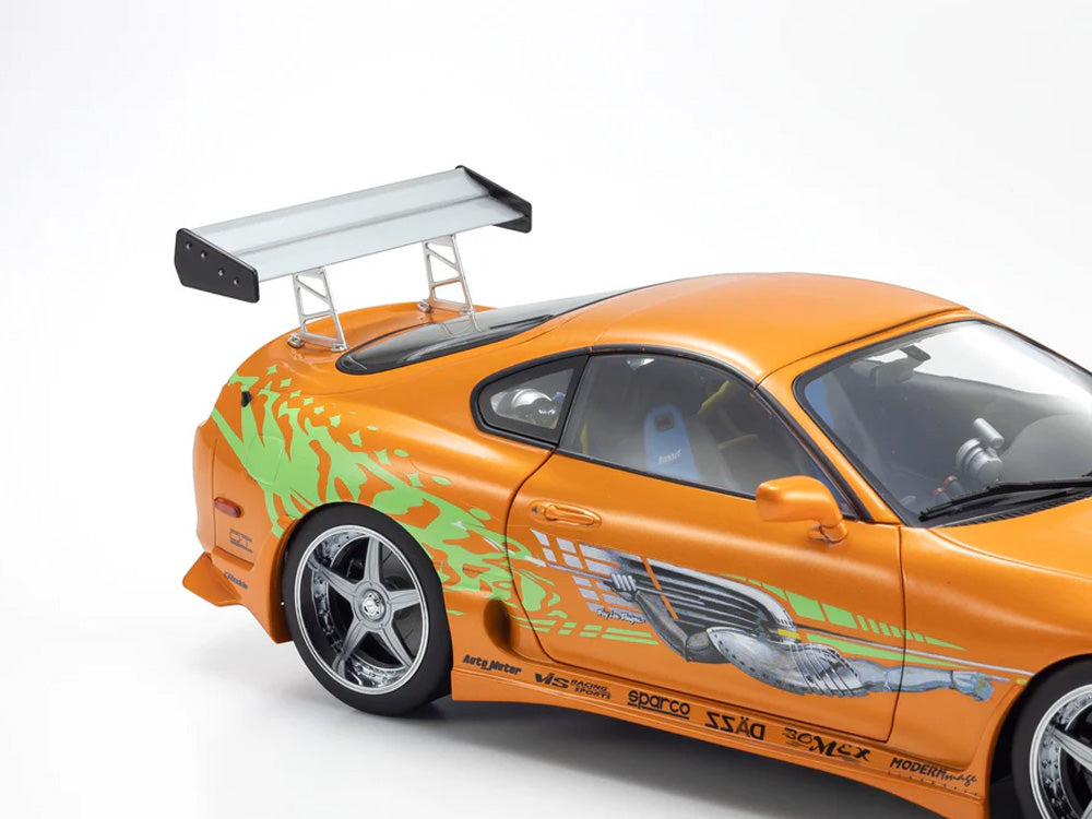 Kyosho 1/18 Toyota Supra JZA80 Turbo Fast n Furious Orange - Diecast Toyz Australia