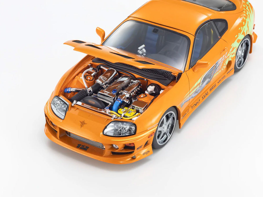 Kyosho 1/18 Toyota Supra JZA80 Turbo Fast n Furious Orange - Diecast Toyz Australia