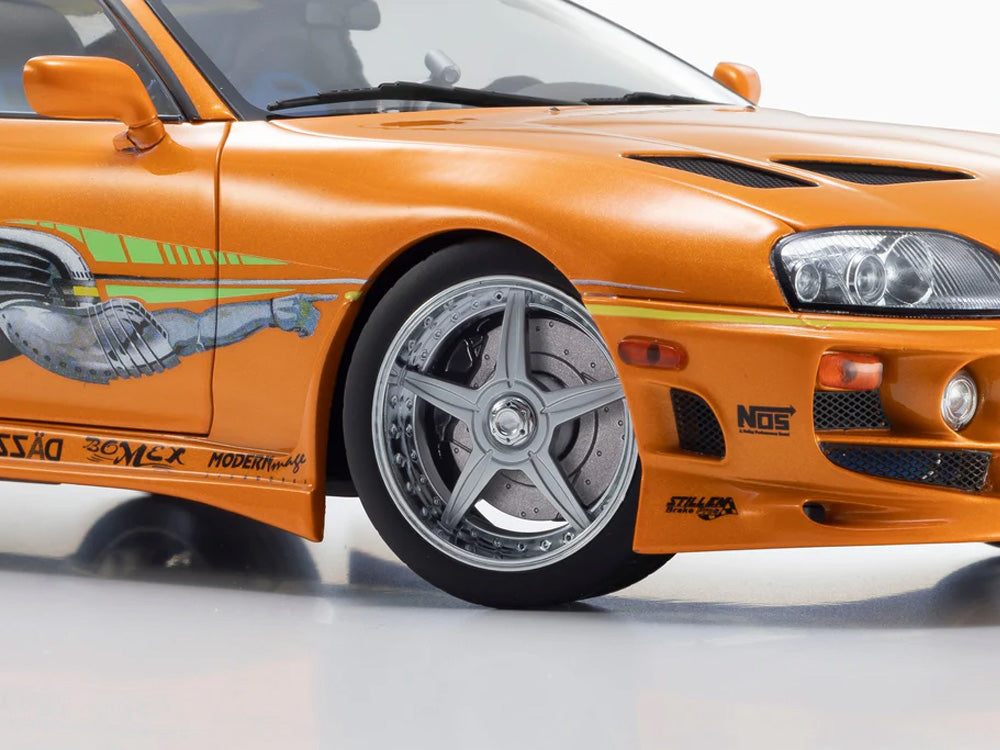 Kyosho 1/18 Toyota Supra JZA80 Turbo Fast n Furious Orange - Diecast Toyz Australia