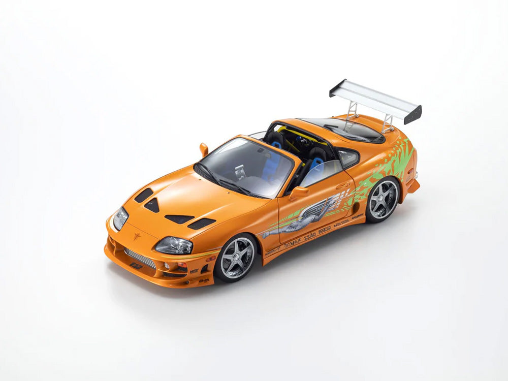 Kyosho 1/18 Toyota Supra JZA80 Turbo Fast n Furious Orange - Diecast Toyz Australia