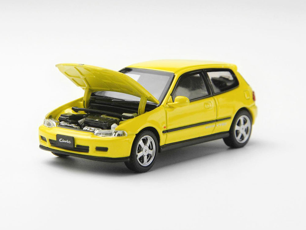 LCD 1/64 Honda Civic EG6 Yellow - Diecast Toyz Australia